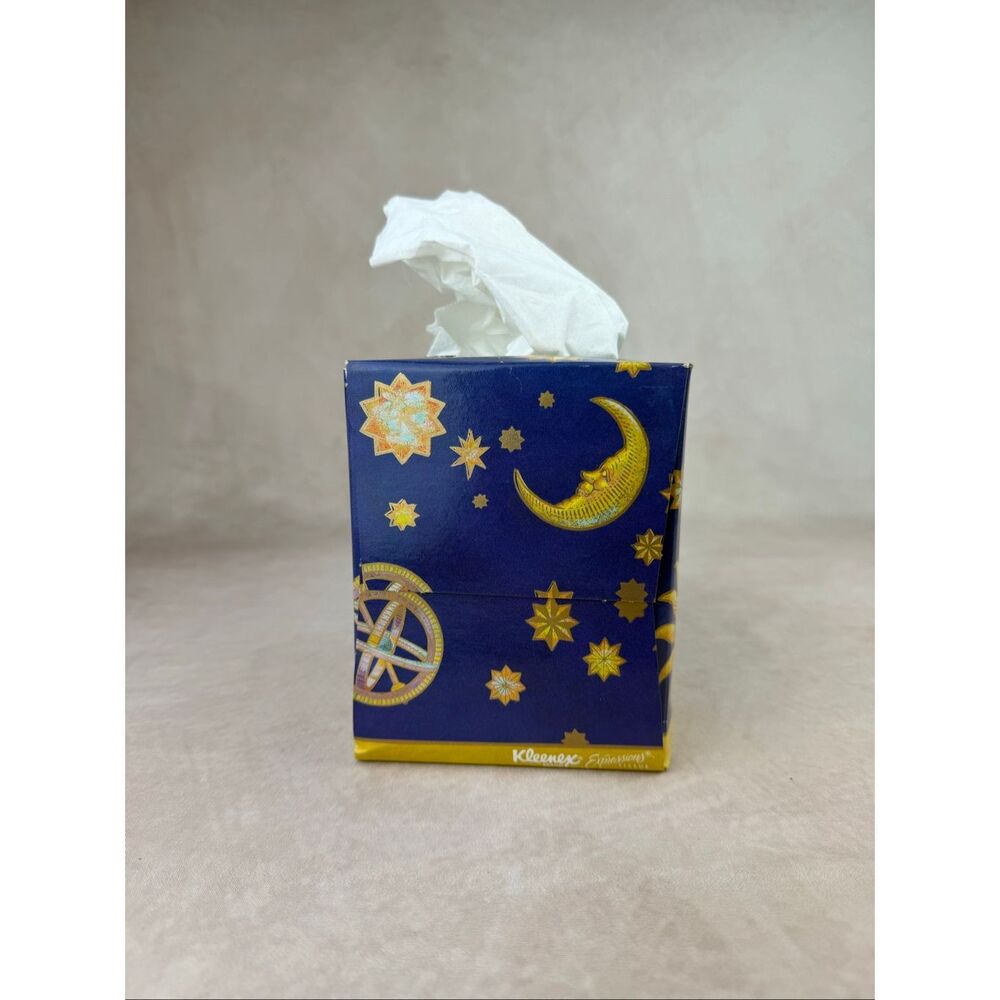 Vintage Celestial Kleenex Tissue Box READ